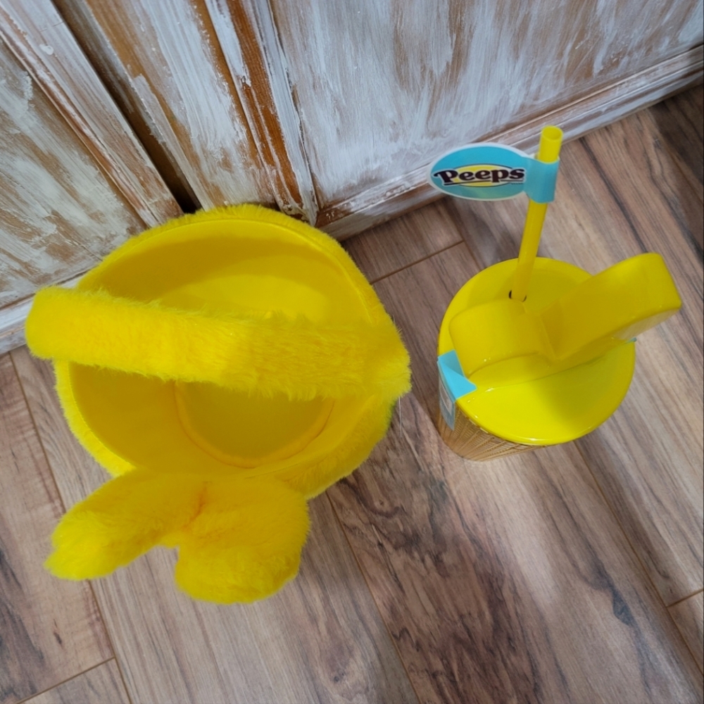 NWT PEEPS Treat Basket and Grid Tumbler Bundle - Picture 5 of 10